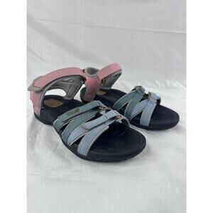 TEVA TIRRA LIGHT EARTH MULTI STRAPPY SPORT SANDALS, WOMEN 6.5 Comfort